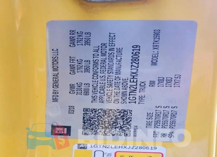 1GTN2LEHXJZ280619 Photo# 12