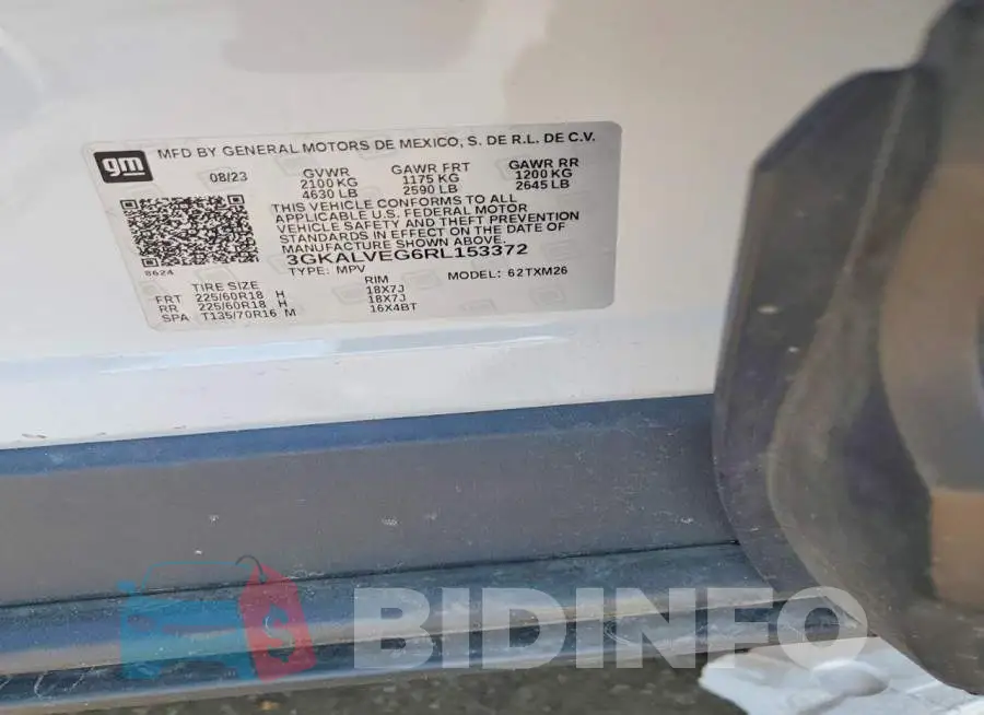 3GKALVEG6RL153372 Photo# 13