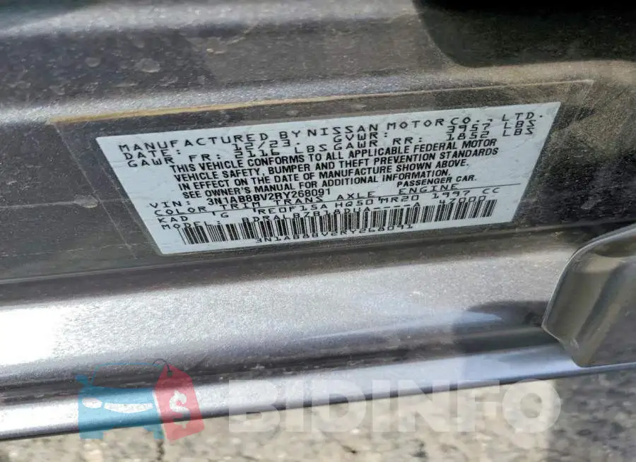 3N1AB8BV2RY268091 Photo# 12