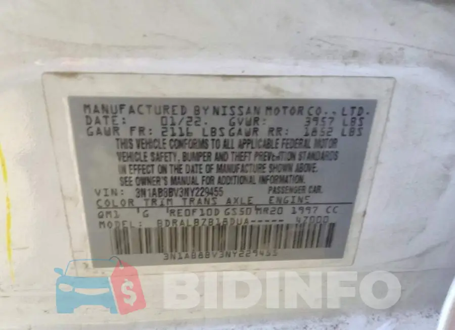 3N1AB8BV3NY229455 Photo# 12