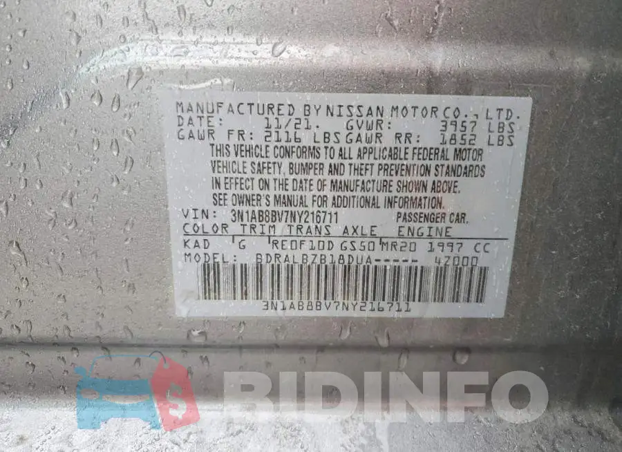 3N1AB8BV7NY216711 Photo# 12