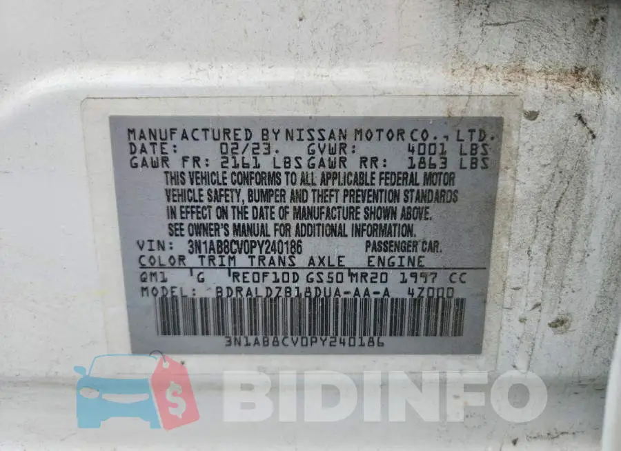 3N1AB8CV0PY240186 Photo# 12