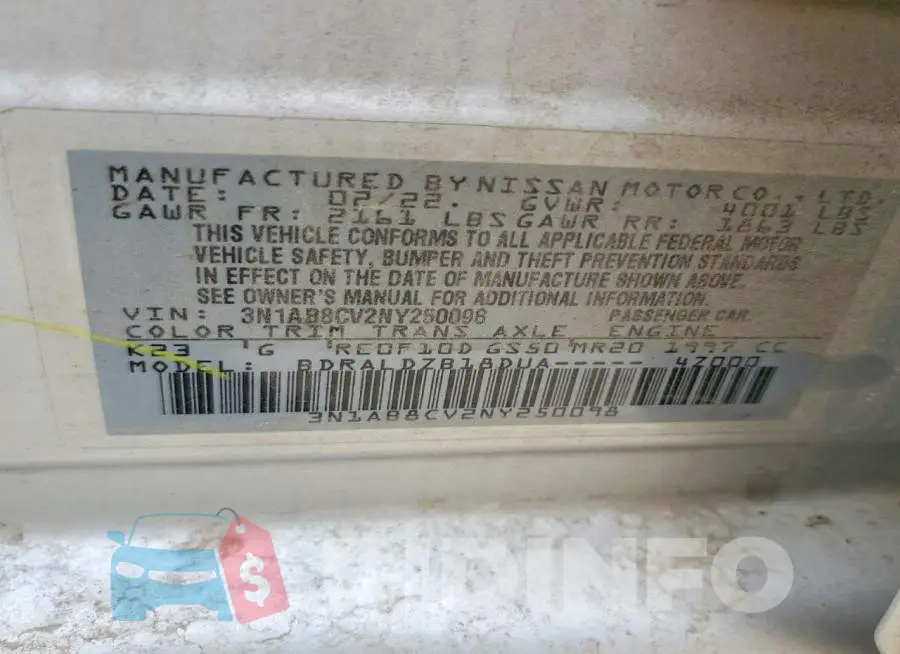 3N1AB8CV2NY250098 Photo# 12