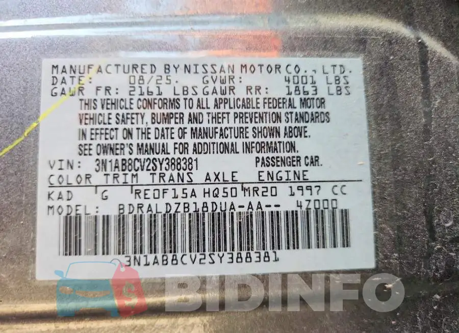 3N1AB8CV2SY388381 Photo# 13