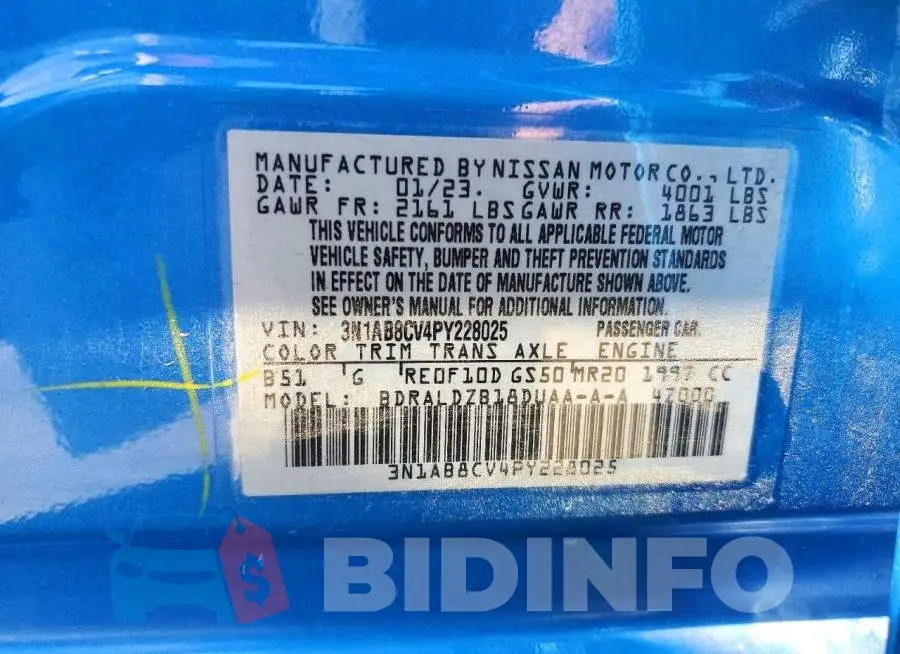3N1AB8CV4PY228025 Photo# 13