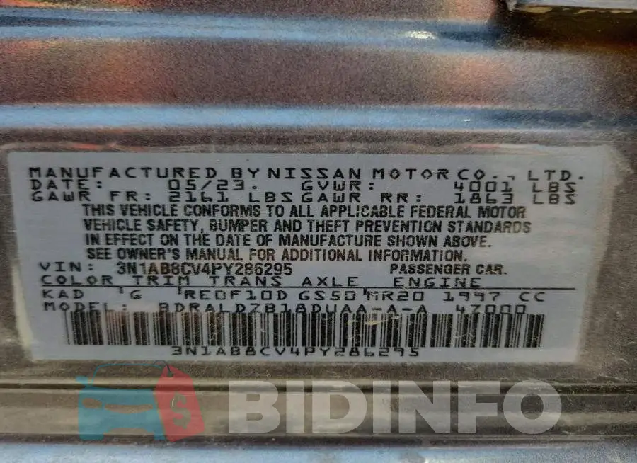 3N1AB8CV4PY286295 Photo# 12