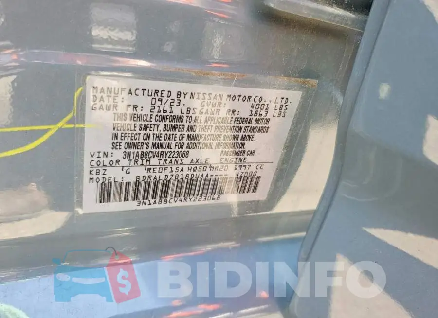 3N1AB8CV4RY223068 Photo# 13
