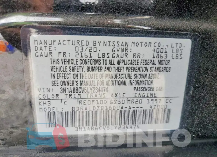 3N1AB8CV5LY234474 Photo# 12