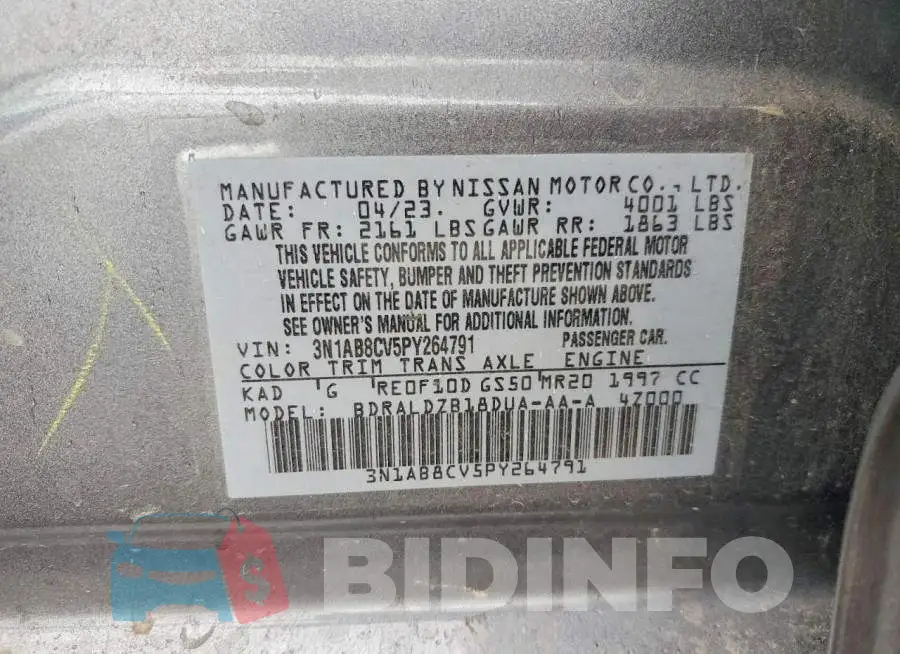 3N1AB8CV5PY264791 Photo# 12
