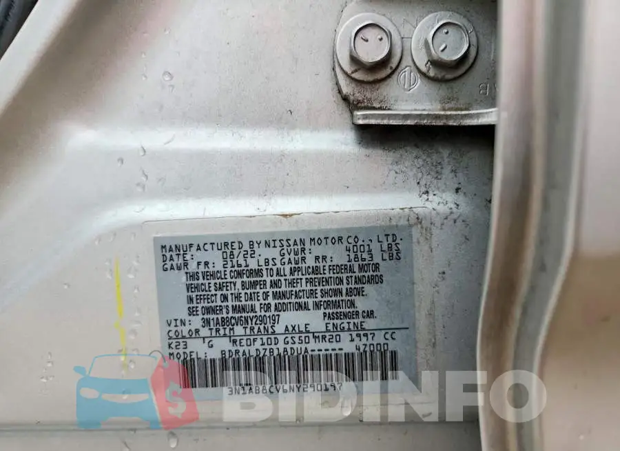 3N1AB8CV6NY290197 Photo# 12