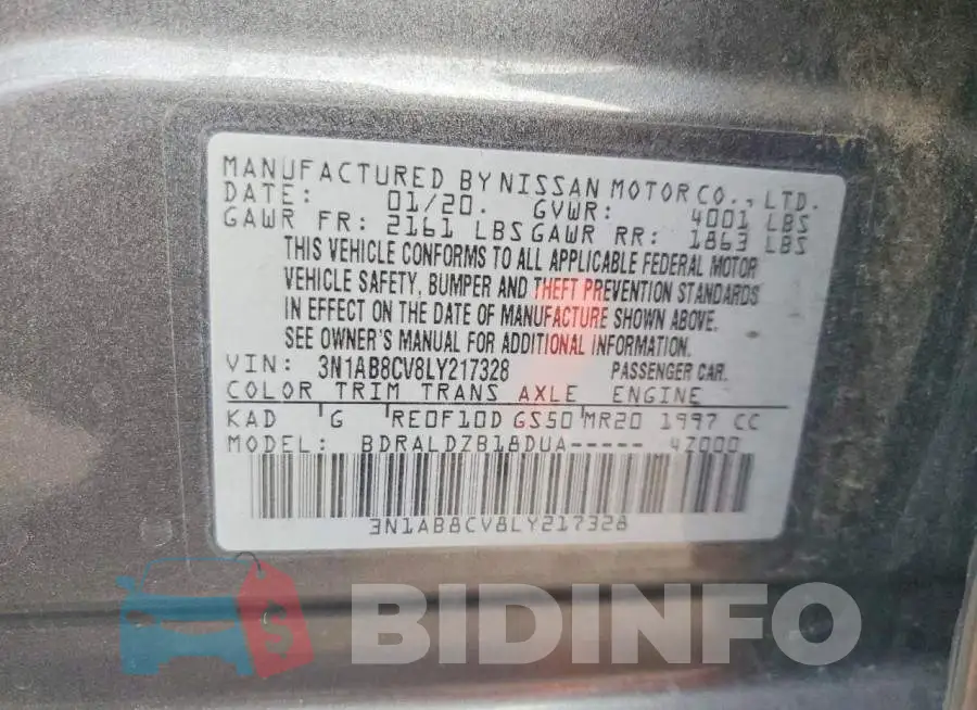 3N1AB8CV8LY217328 Photo# 12