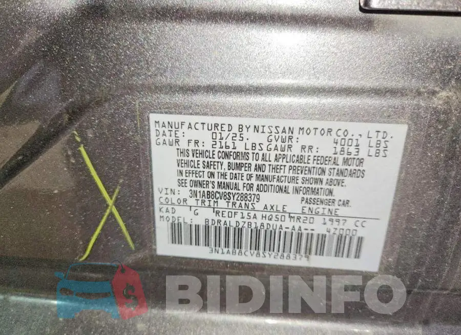 3N1AB8CV8SY288379 Photo# 12