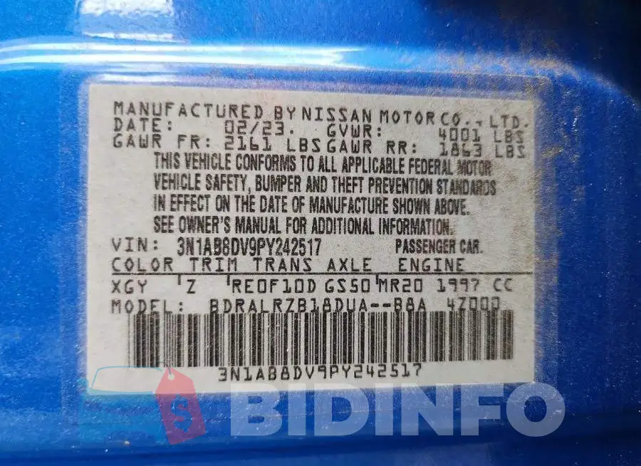 3N1AB8DV9PY242517 Photo# 12