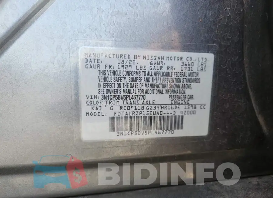 3N1CP5BV5PL467770 Photo# 13