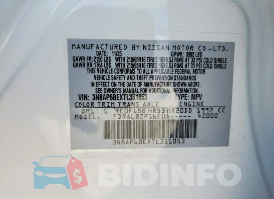 3N8AP6BEXTL351053 Photo# 14