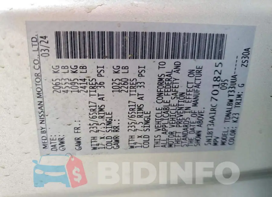 5N1BT3AA1RC701825 Photo# 13