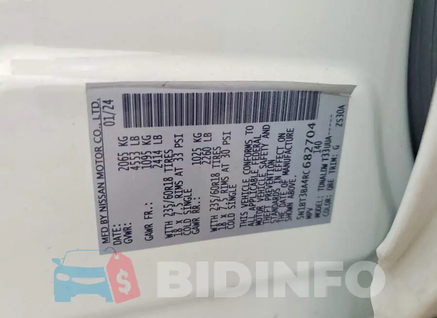 5N1BT3BA4RC682704 Photo# 13