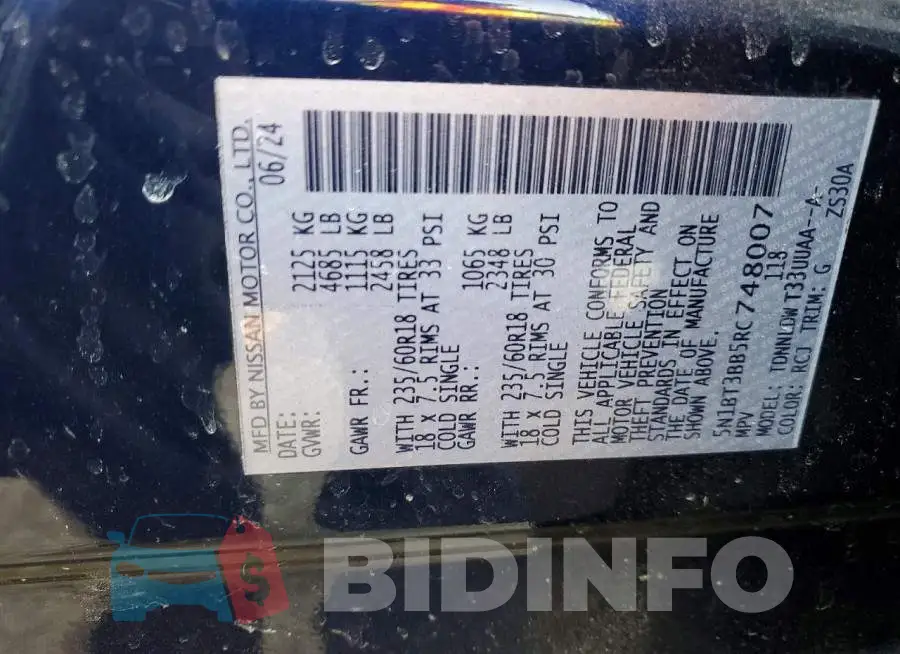 5N1BT3BB5RC748007 Photo# 13
