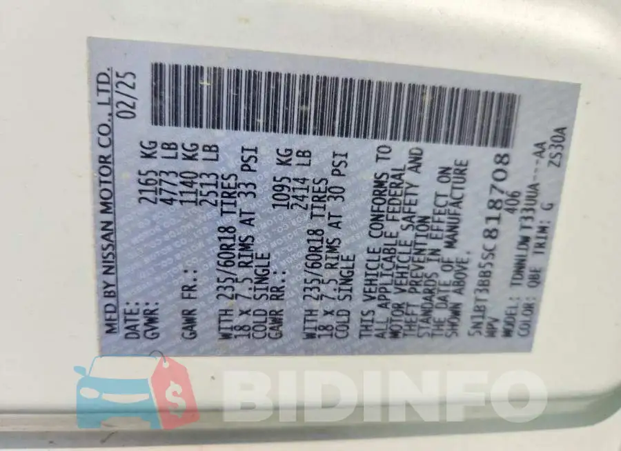 5N1BT3BB5SC818708 Photo# 13