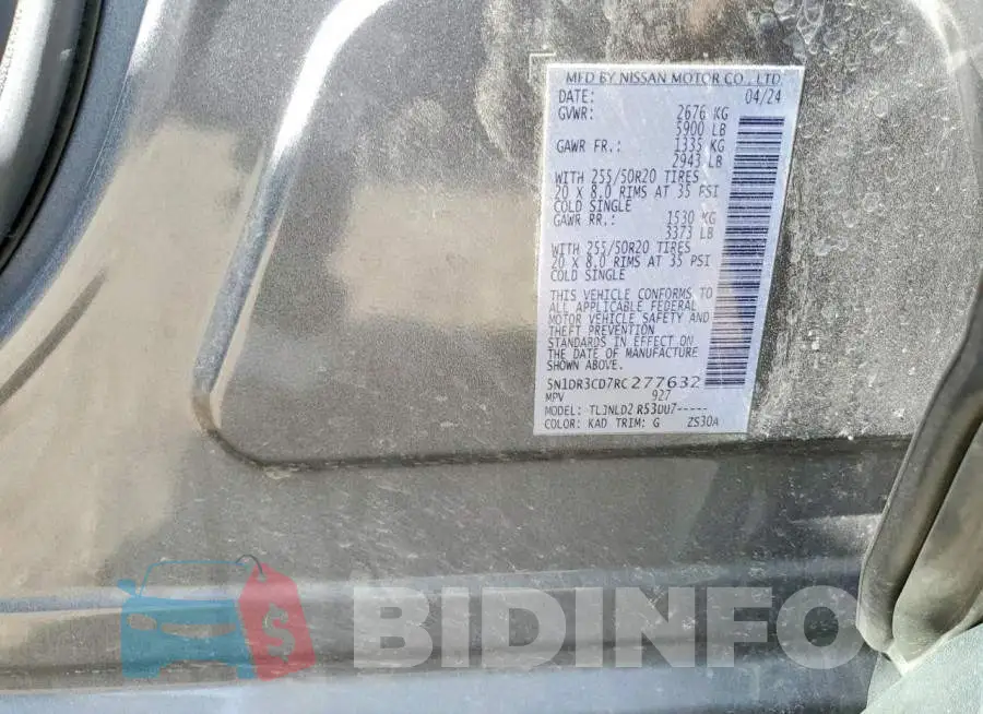 5N1DR3CD7RC277632 Photo# 13