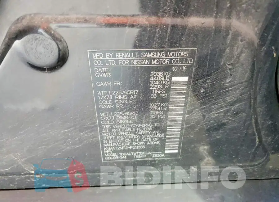 KNMAT2MT2HP511336 Photo# 13