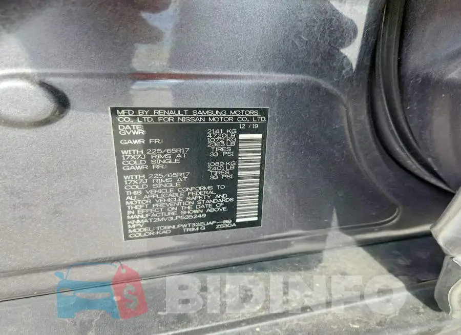 KNMAT2MV3LP535249 Photo# 12