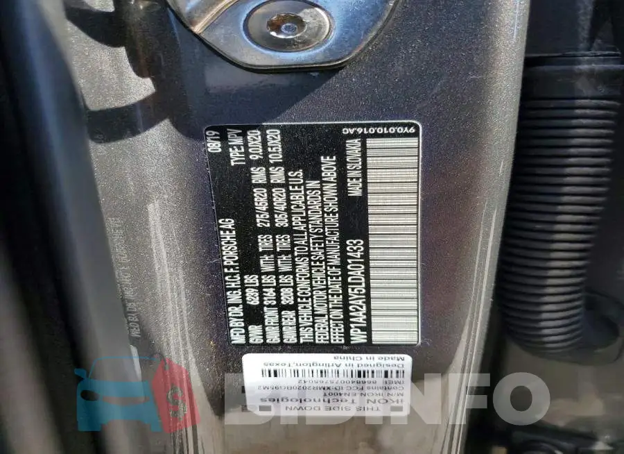 WP1AA2AY5LDA01433 Photo# 13