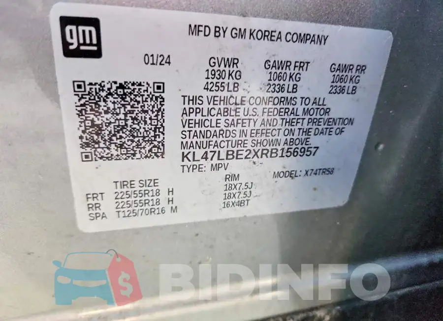 KL47LBE2XRB156957 Photo# 13