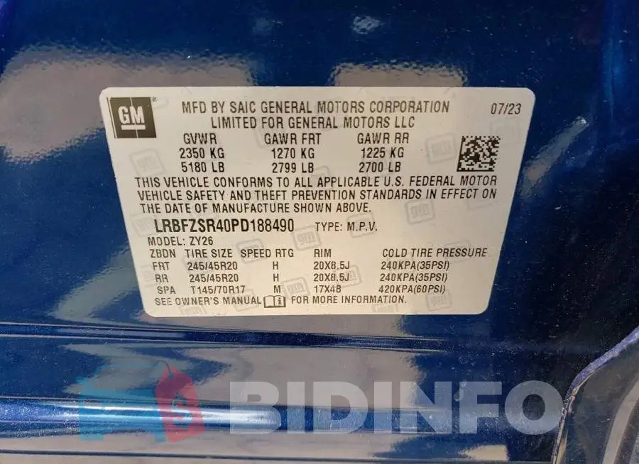 LRBFZSR40PD188490 Photo# 14