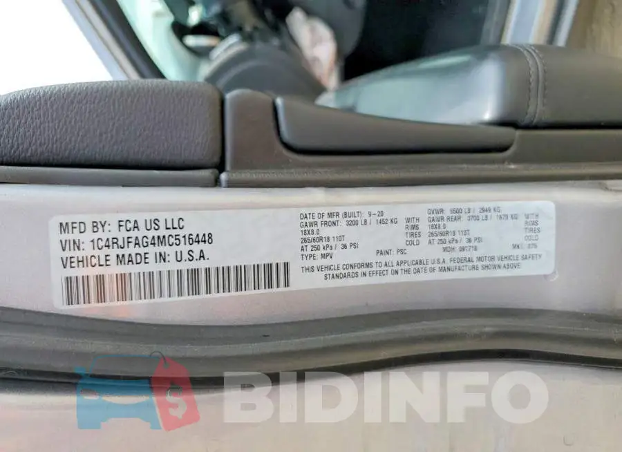 1C4RJFAG4MC516448 Photo# 14