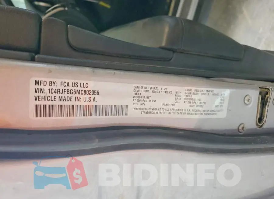 1C4RJFBG6MC802056 Photo# 13