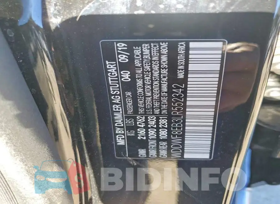 WDDWF8EB3LR552342 Photo# 13