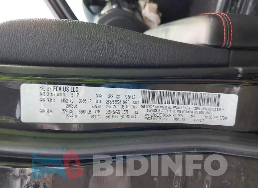 1C4SDJCT0HC926157 Photo# 13
