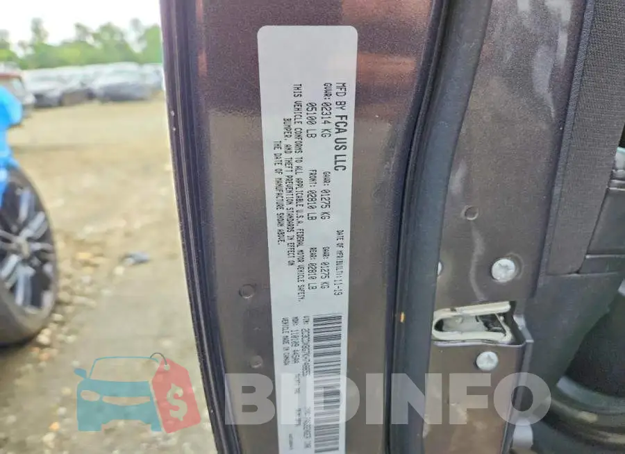 2C3CDXBG7KH748655 Photo# 12