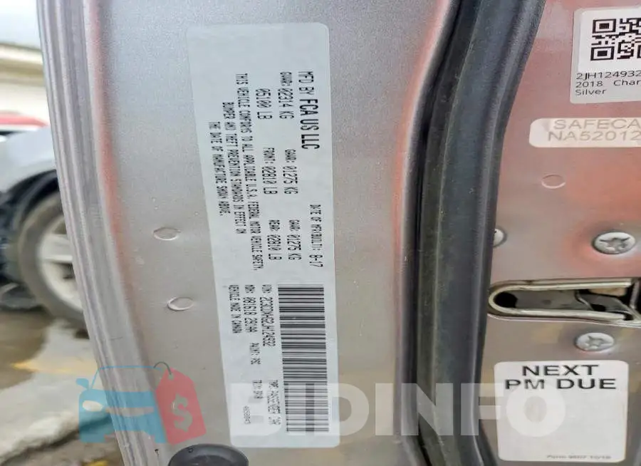 2C3CDXHG2JH124932 Photo# 12