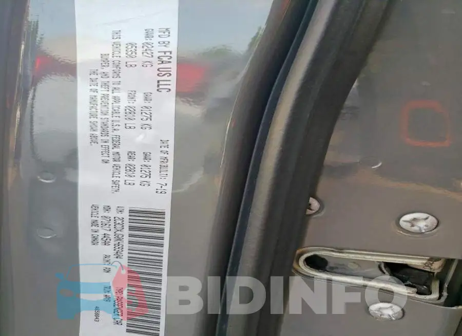 2C3CDXJG0KH693404 Photo# 13