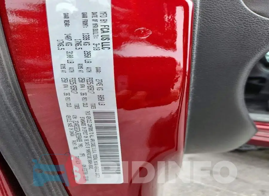 2C4RDGEGXJR250489 Photo# 13