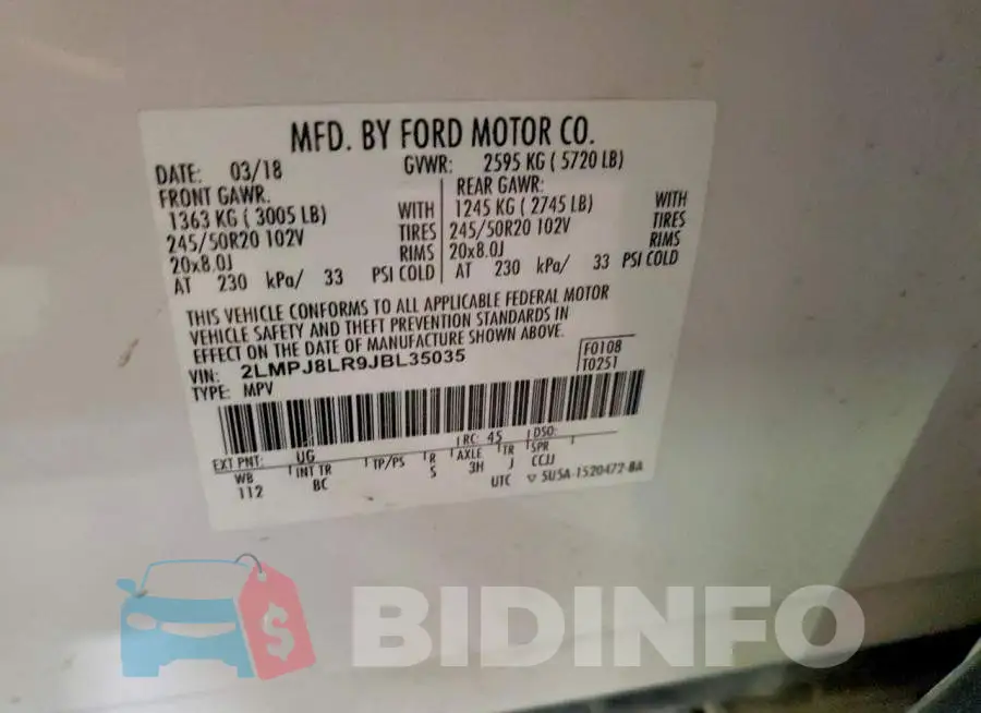 2LMPJ8LR9JBL35035 Photo# 13
