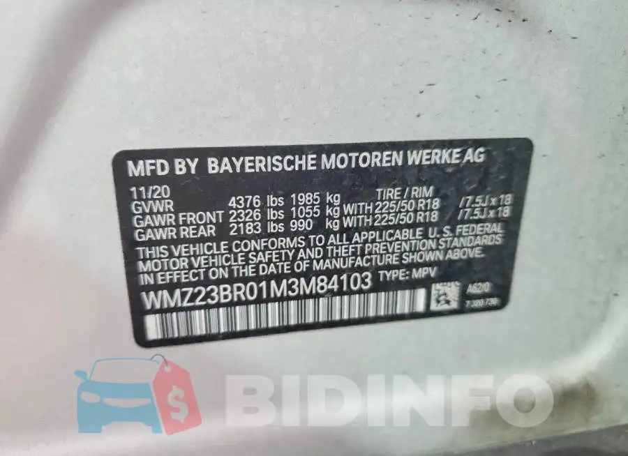 WMZ23BR01M3M84103 Photo# 13