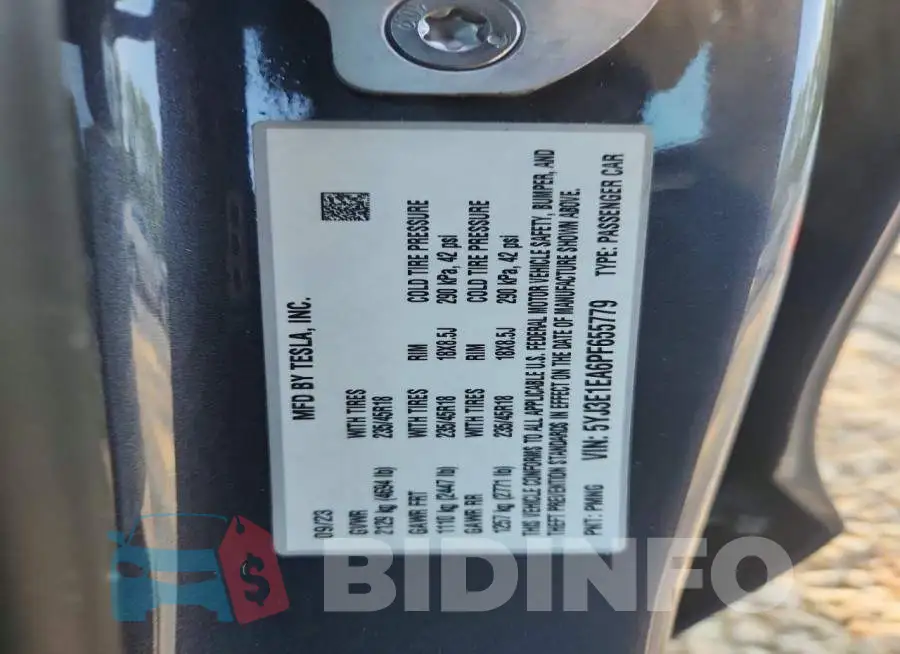 5YJ3E1EA6PF655779 Photo# 12
