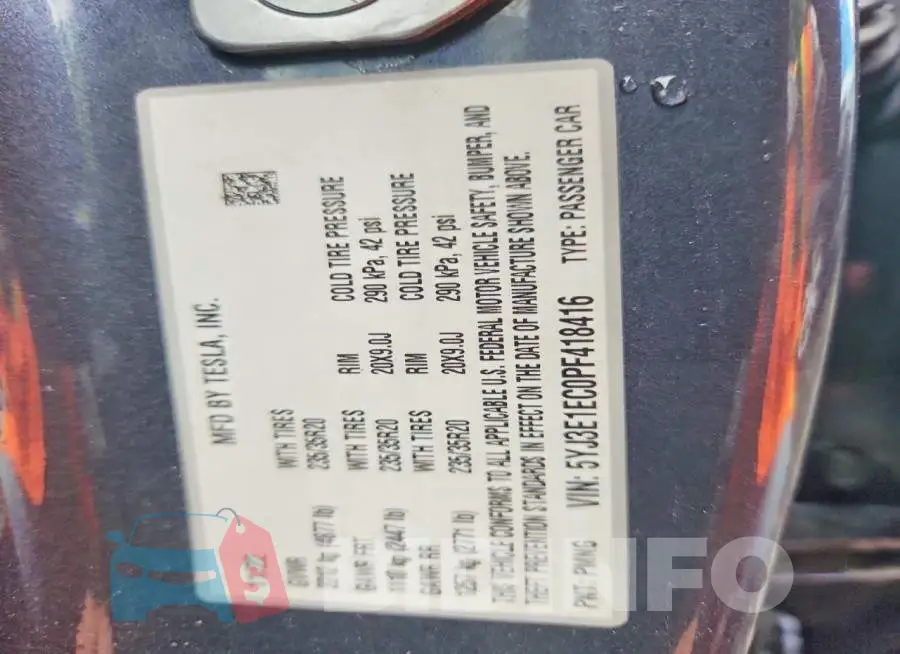 5YJ3E1EC0PF418416 Photo# 12