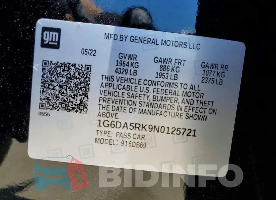 1G6DA5RK9N0125721 Photo# 13