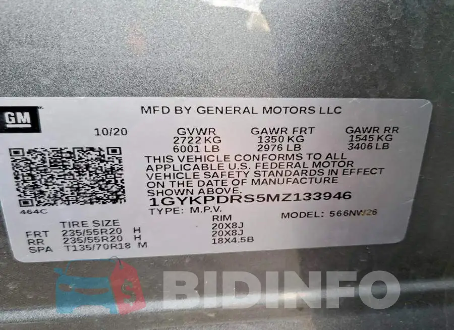 1GYKPDRS5MZ133946 Photo# 13