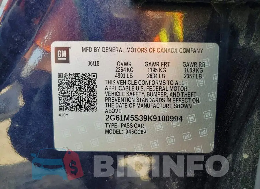 2G61M5S39K9100994 Photo# 13