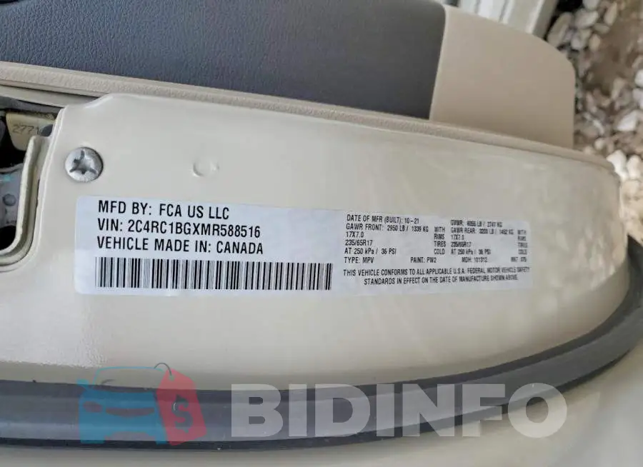 2C4RC1BGXMR588516 Photo# 13