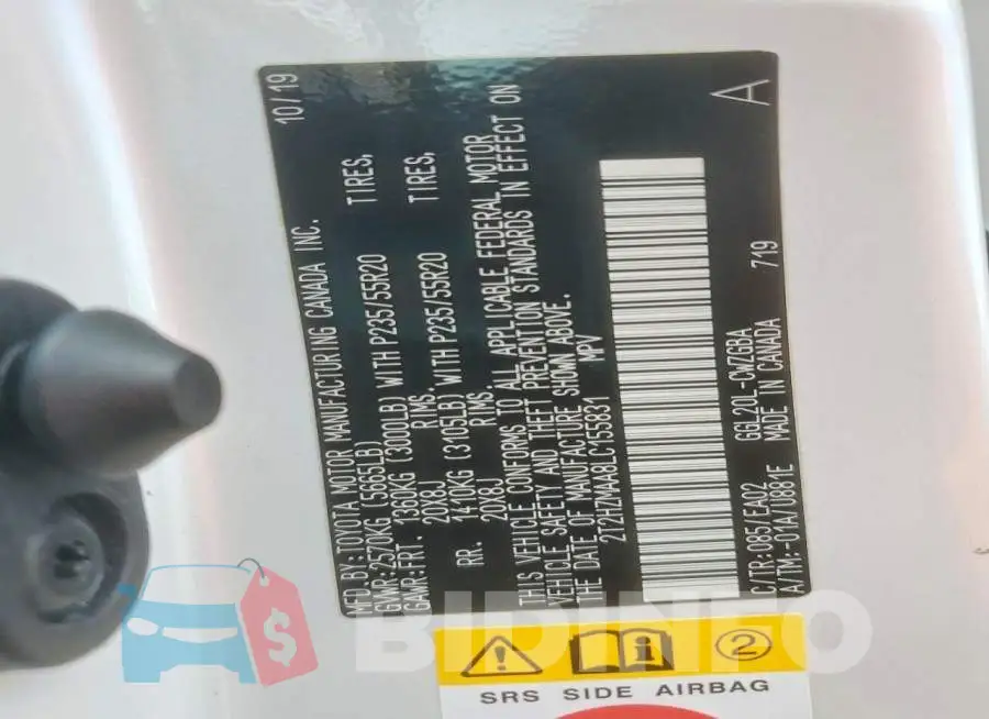 2T2HZMAA8LC155831 Photo# 13