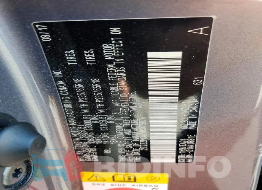 2T2ZZMCAXHC079876 Photo# 13