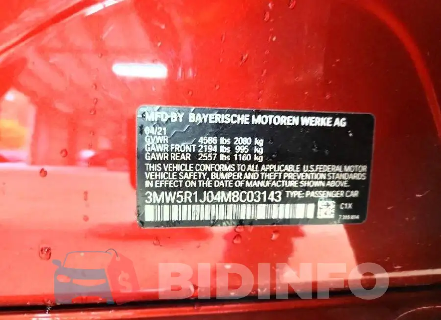 3MW5R1J04M8C03143 Photo# 13