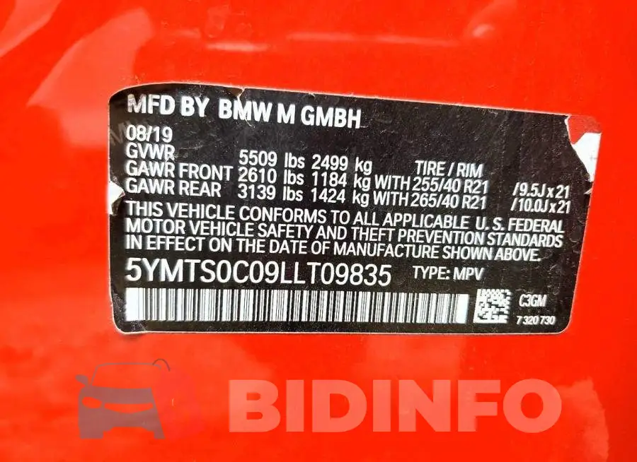 5YMTS0C09LLT09835 Photo# 14