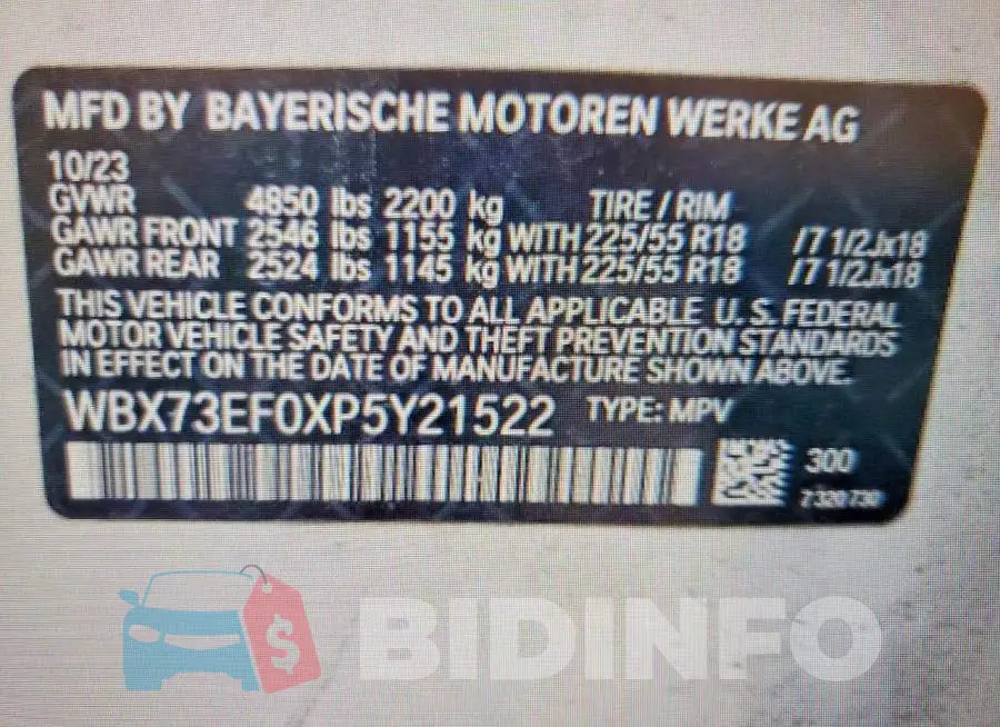 WBX73EF0XP5Y21522 Photo# 14